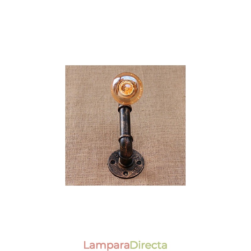 Lámpara de pared pequeña decorativa con pipa de agua sencilla y nostálgica