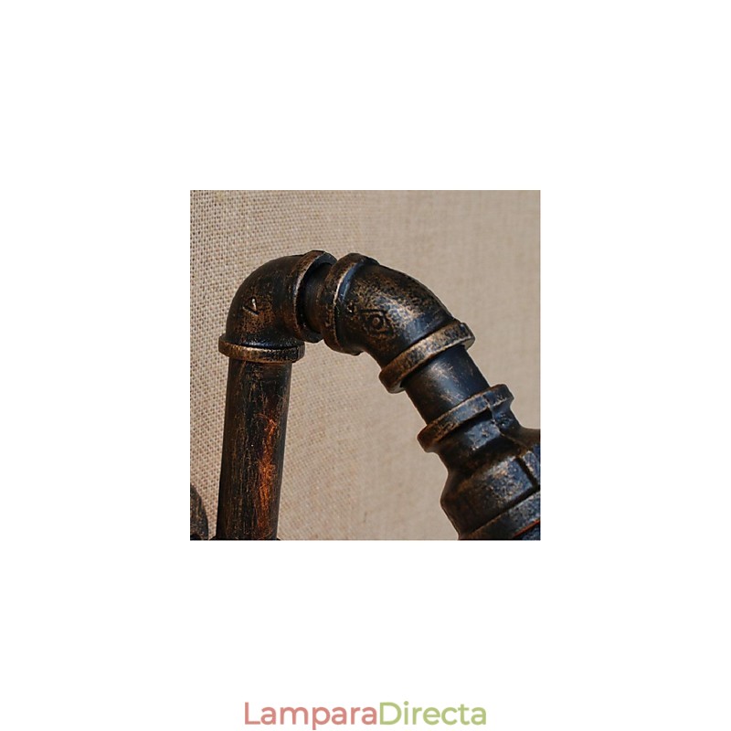 Lámpara de pared pequeña decorativa con pipa de agua sencilla y nostálgica
