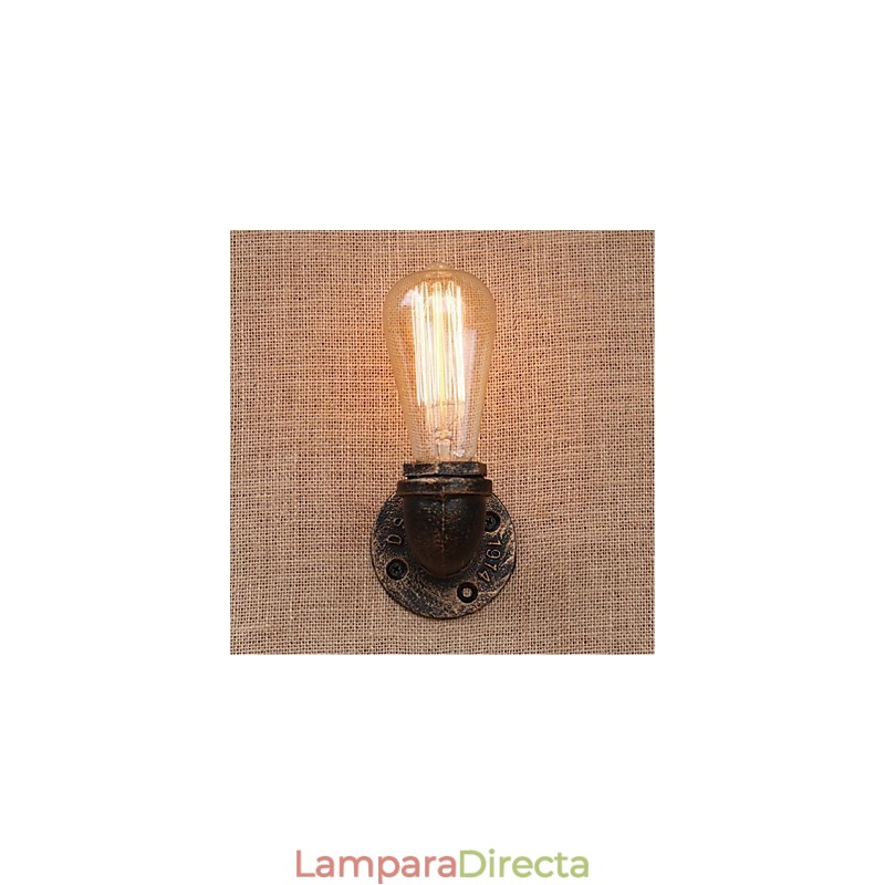 Lámpara de pared pequeña decorativa con pipa de agua sencilla y nostálgica