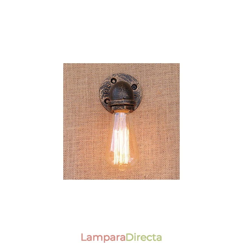 Lámpara de pared pequeña decorativa con pipa de agua sencilla y nostálgica