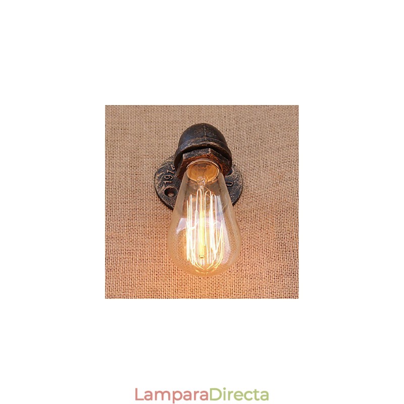 Lámpara de pared pequeña decorativa con pipa de agua sencilla y nostálgica