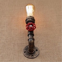Lámpara de pared pequeña decorativa con pipa de agua sencilla y nostálgica