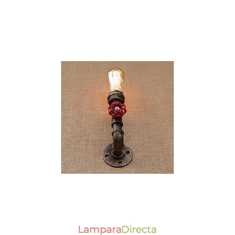 Lámpara de pared pequeña decorativa con pipa de agua sencilla y nostálgica