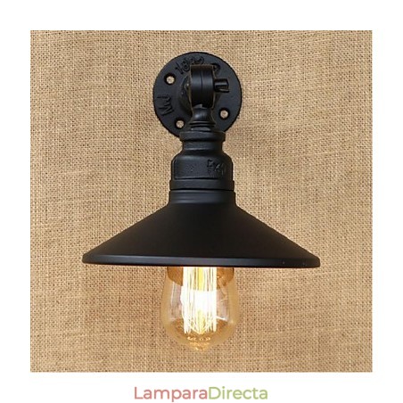 Lámpara de pared de tubería de agua nórdica de estilo industrial, luz de pared negra Lámpara de pared de tubería de agua nórdica de estilo industrial, luz de pared negra