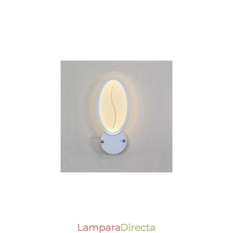 Lámpara de pared con función de pintura contemporánea moderna integrada para luz ambiental.