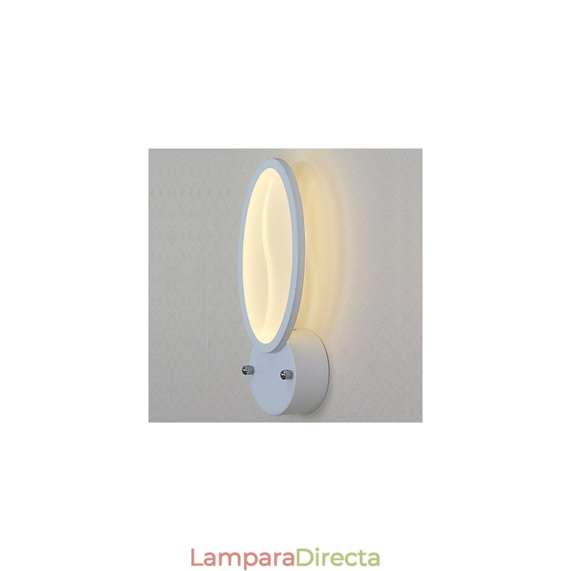Lámpara de pared con función de pintura contemporánea moderna integrada para luz ambiental.