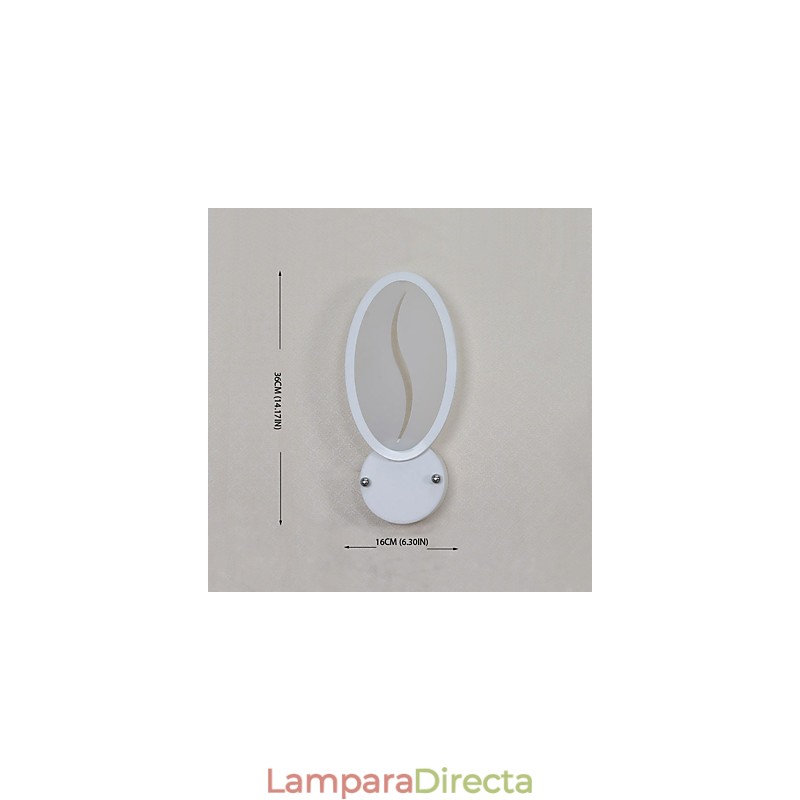 Lámpara de pared con función de pintura contemporánea moderna integrada para luz ambiental.