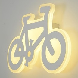 Lámpara de pared con función de pintura contemporánea moderna integrada para luz ambiental.