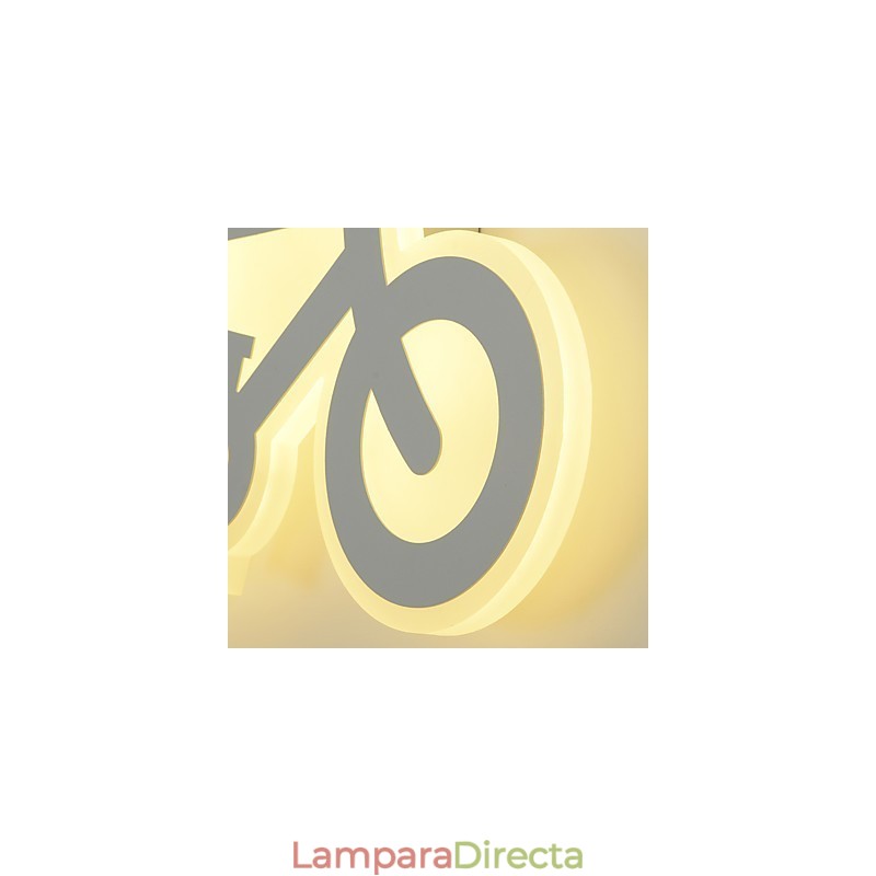 Lámpara de pared con función de pintura contemporánea moderna integrada para luz ambiental.