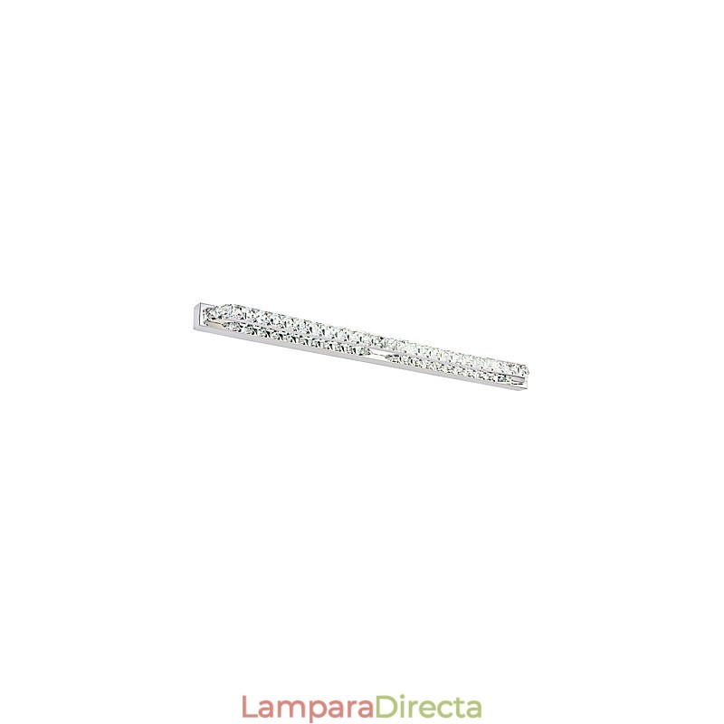 Lámpara de espejo larga de alta calidad para baño, lámpara de pared de metal y cristal.