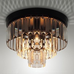 Lámpara de techo moderna y contemporánea de cristal y metal