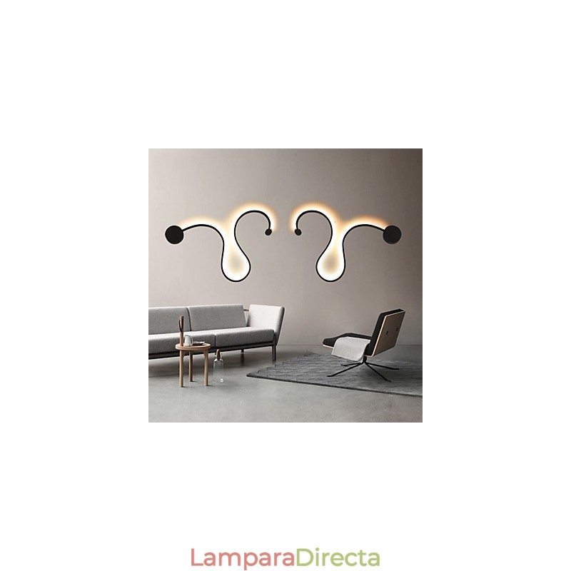 Lámparas de pared modernas de metal creativas para sala de estar, pasillo, dormitorio, habitaciones de hotel, iluminación decorativa de noche