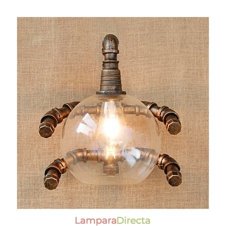 Aplique de pared rústico de latón antiguo estilo campestre para iluminación ambiental. Aplique de pared rústico de latón antiguo estilo campestre para iluminación ambiental.