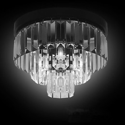Lámpara de techo moderna y contemporánea de cristal y metal