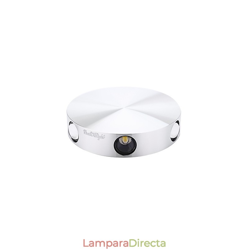 Función de pintura contemporánea moderna integrada para luces de pared con bombillas de estilo mini