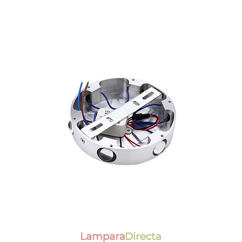 Función de pintura contemporánea moderna integrada para luces de pared con bombillas de estilo mini