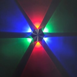 Función de pintura contemporánea moderna integrada para luces de pared con bombillas de estilo mini