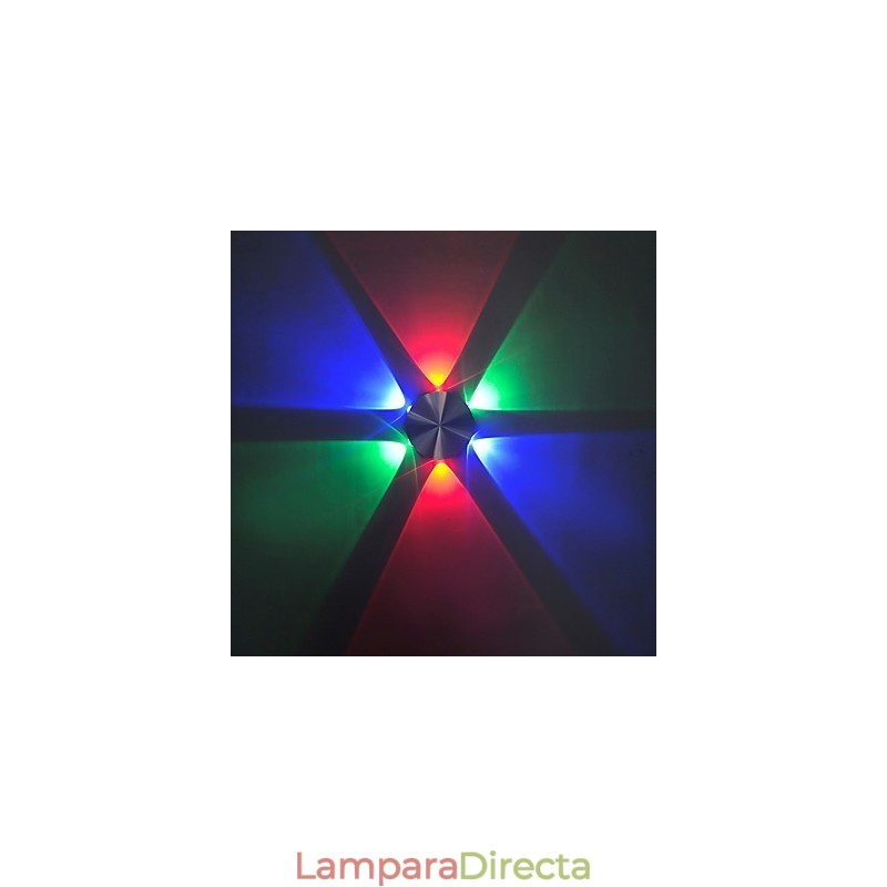 Función de pintura contemporánea moderna integrada para luces de pared con bombillas de estilo mini
