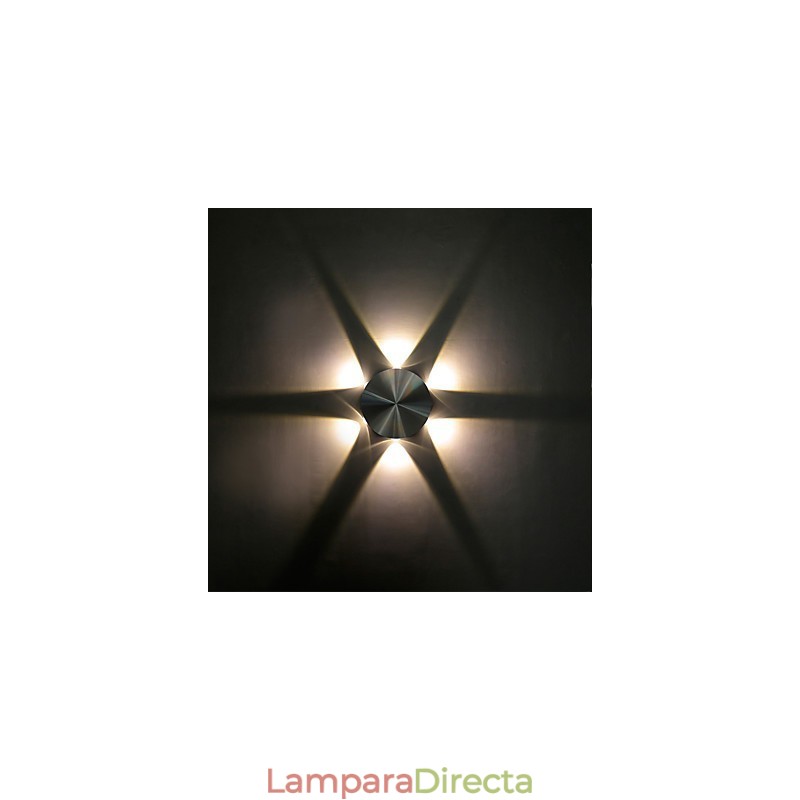 Función de pintura contemporánea moderna integrada para luces de pared con bombillas de estilo mini
