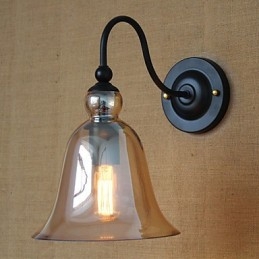 Aplique de pared de vidrio decorado con estilo minimalista de estilo rural americano para sala de estar y pasillo