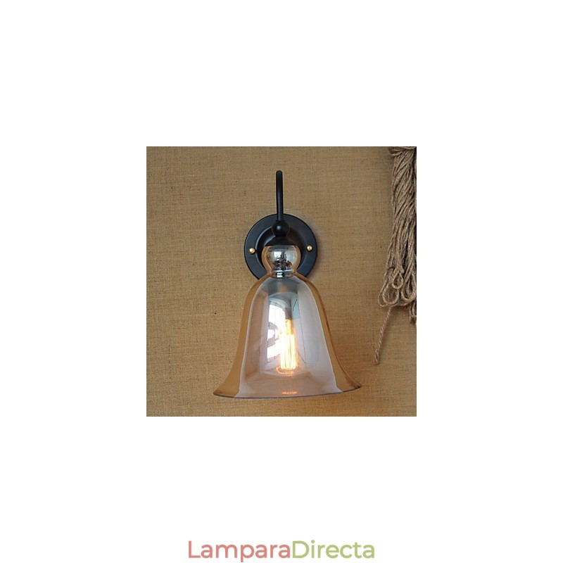 Aplique de pared de vidrio decorado con estilo minimalista de estilo rural americano para sala de estar y pasillo