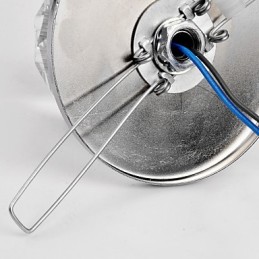 Lámpara empotrada moderna de metal cromado estilo mini de cristal contemporáneo