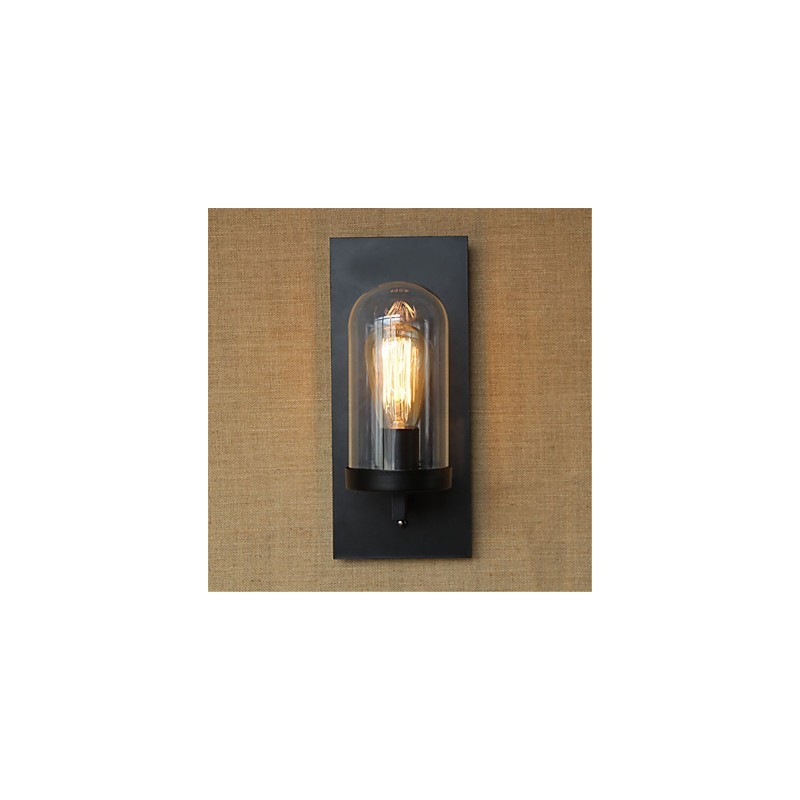 Apliques de pared con luz ambiental de estilo rústico estilo cabaña retro para proteger los ojos