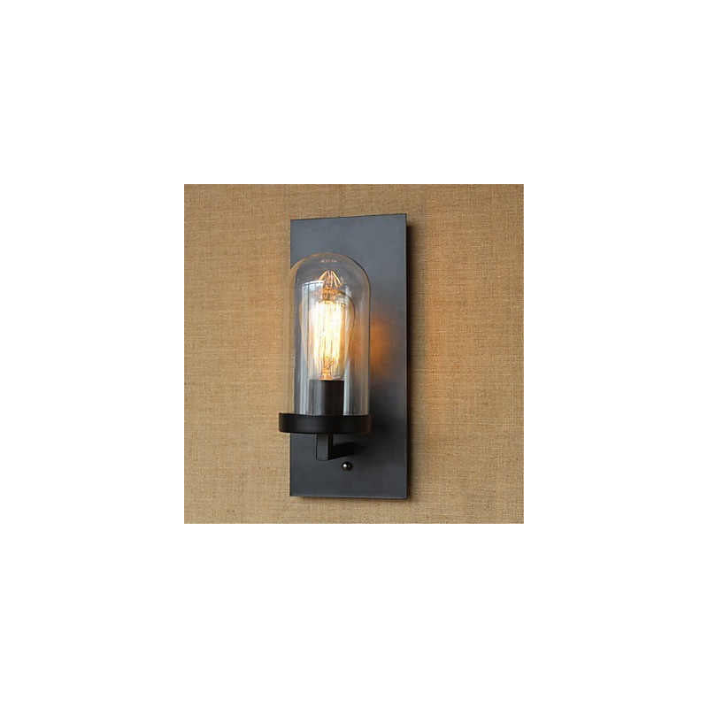 Apliques de pared con luz ambiental de estilo rústico estilo cabaña retro para proteger los ojos