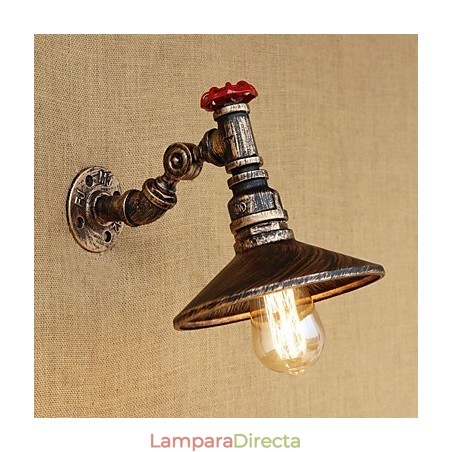 Lámpara de pared con brazo oscilante giratorio de estilo mini con pintura retro campestre Lámpara de pared con brazo oscilante giratorio de estilo mini con pintura retro campestre