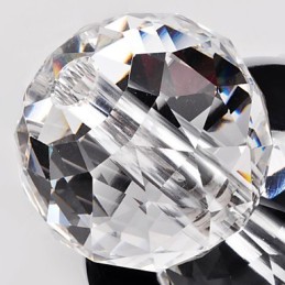 Lámpara empotrada moderna de metal cromado estilo mini de cristal contemporáneo