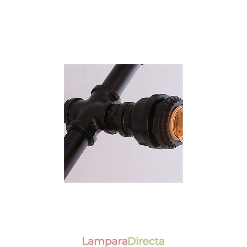 Lámpara de pared creativa con forma de corazón y tubería de agua vintage, estilo industrial, para sala de estar, restaurante, bar, cafetería, decoración de pared.