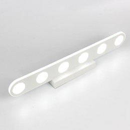Aplique de pared moderno contemporáneo integrado para iluminación de baño con luz descendente