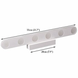 Aplique de pared moderno contemporáneo integrado para iluminación de baño con luz descendente