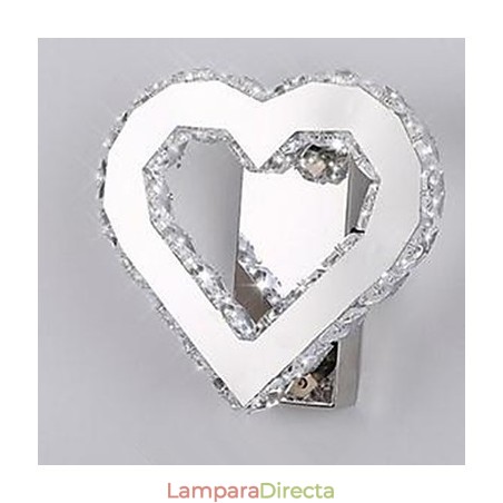 Lámpara de pared moderna contemporánea integrada con cromo para iluminación ambiental. Lámpara de pared moderna contemporánea integrada con cromo para iluminación ambiental.