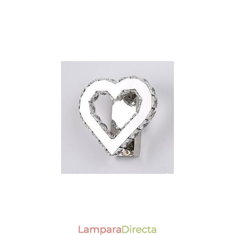 Lámpara de pared moderna contemporánea integrada con cromo para iluminación ambiental.
