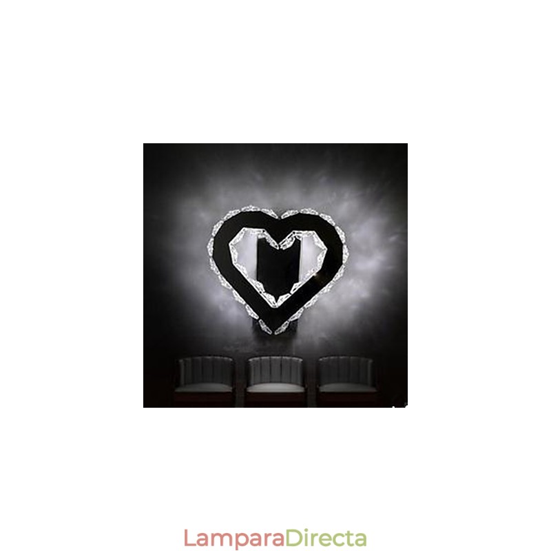 Lámpara de pared moderna contemporánea integrada con cromo para iluminación ambiental.