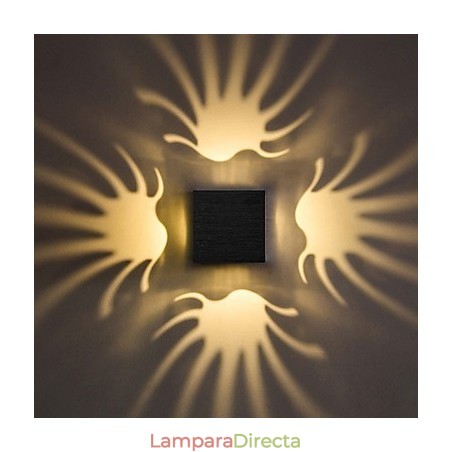 Lámpara de pared empotrada de aluminio moderna y ligera para decorar paredes Lámpara de pared empotrada de aluminio moderna y ligera para decorar paredes