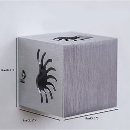 Lámpara de pared empotrada de aluminio moderna y ligera para decorar paredes