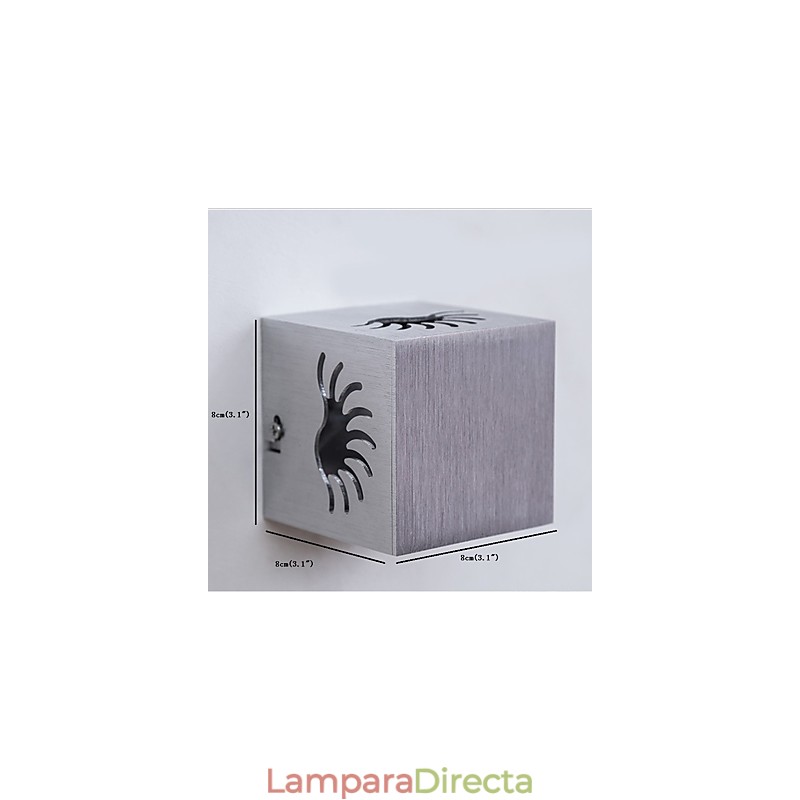 Lámpara de pared empotrada de aluminio moderna y ligera para decorar paredes