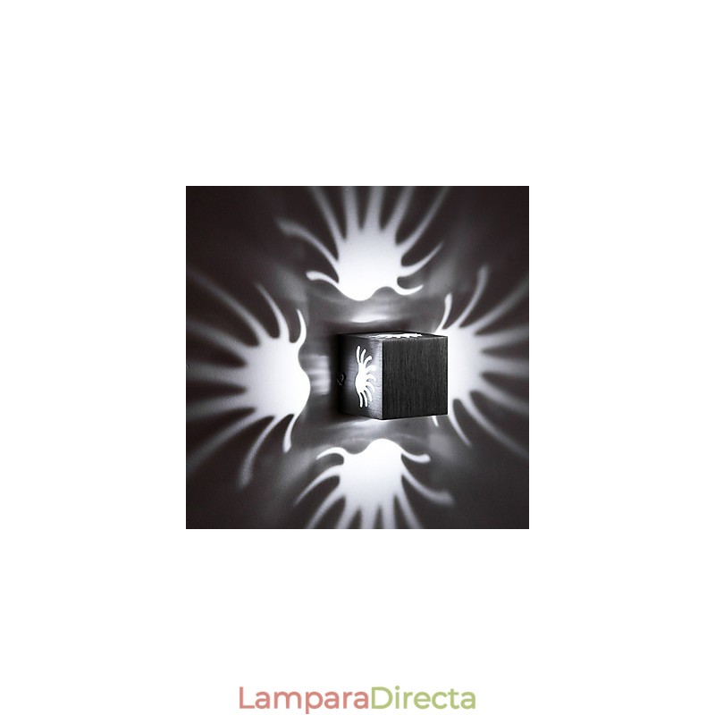 Lámpara de pared empotrada de aluminio moderna y ligera para decorar paredes
