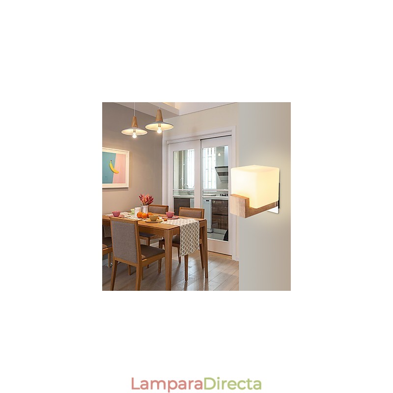 Apliques de pared con luz ambiental y protección ocular con pintura contemporánea moderna