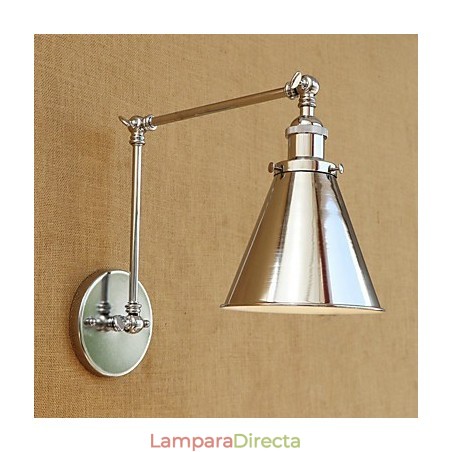 Lámpara de brazo oscilante con protección ocular, moderna, contemporánea, retro, galvanizada, luz ambiental. Lámpara de brazo oscilante con protección ocular, moderna, contemporánea, retro, galvanizada, luz ambiental.