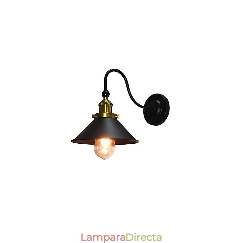 Apliques de pared Aplique de pared Lámpara de pared de hierro Lámpara de sable de luz negra tonta en la pared