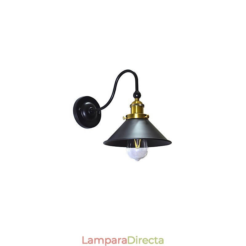 Apliques de pared Aplique de pared Lámpara de pared de hierro Lámpara de sable de luz negra tonta en la pared