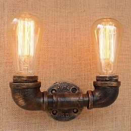 Aplique de pared con luz ambiental estilo mini con pintura retro campestre