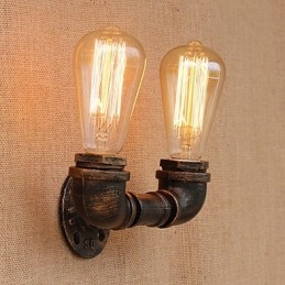 Aplique de pared con luz ambiental estilo mini con pintura retro campestre
