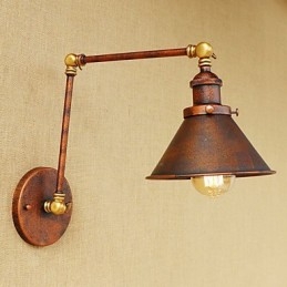 Aplique de pared de latón vintage industrial, lámpara de pared, iluminación para el hogar, decoración de interiores, aplique de pared