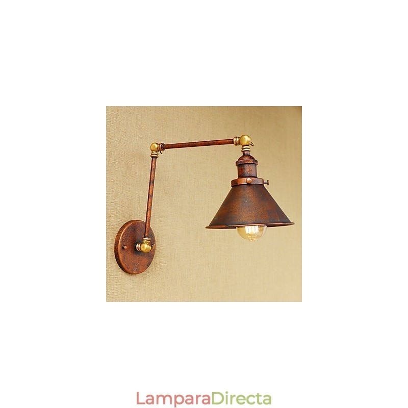 Aplique de pared de latón vintage industrial, lámpara de pared, iluminación para el hogar, decoración de interiores, aplique de pared