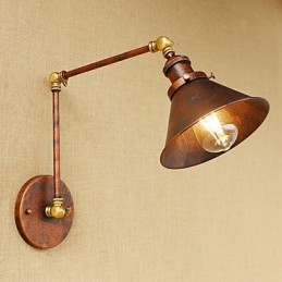 Aplique de pared de latón vintage industrial, lámpara de pared, iluminación para el hogar, decoración de interiores, aplique de pared