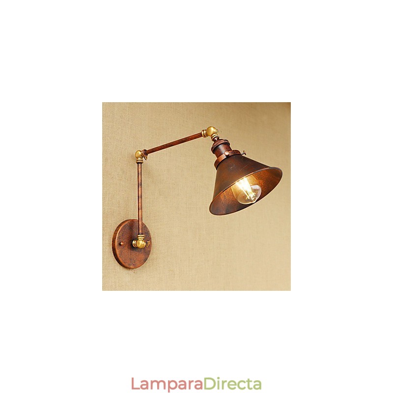 Aplique de pared de latón vintage industrial, lámpara de pared, iluminación para el hogar, decoración de interiores, aplique de pared